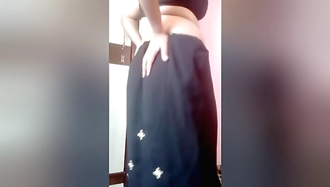 Busty chick with a huge body is getting naked in web camera