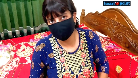 Indian beauty with a round booty gets screwed in the bedroom