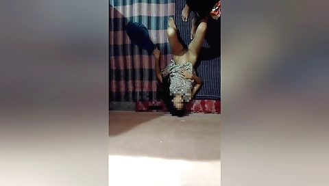 Brunette gets her stepbrother's and step-sister's pussies fucked