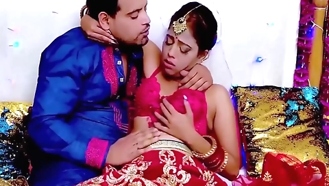 Indian babe with a large tummy is riding cock on her ass