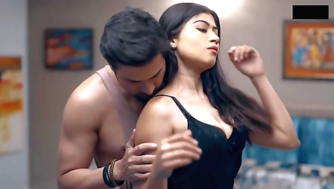Indian chick shows her body and enjoys her sexy dress