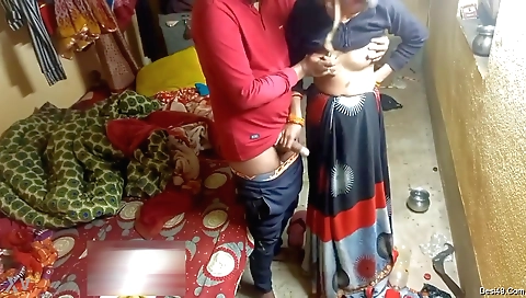 Indian brunette has a good time with her boyfriend
