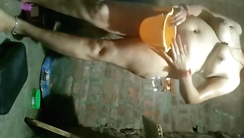 Indian brunette with natural boobs sucking and rubbing her pussy