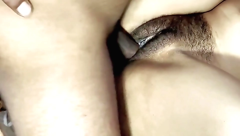 Indian girl on the bed in the bedroom pov porn video