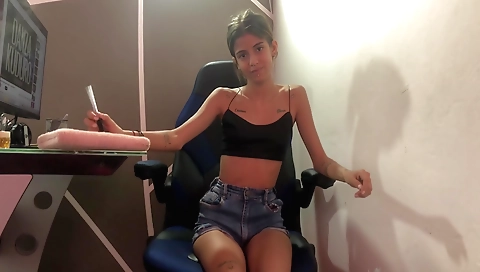 Busty brunette in medical office gets fucked by guy