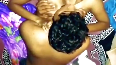 Busty indian lads do blowjob and get a blowjob on webcam