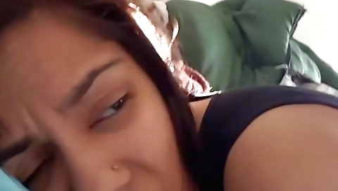 Indian teen gets fucked and creampied in the same spot