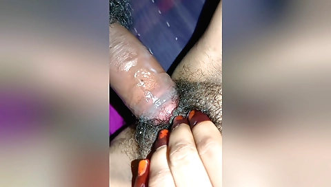 Indian girl gets her pussy and her hairy pussy fucked