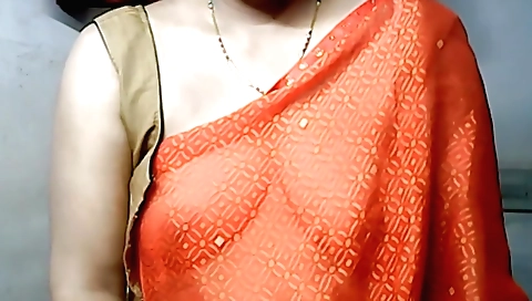 Indian girl is taking off her bikini while masturbating