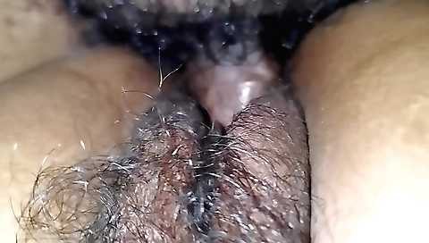 Indian girl enjoys rough sex in a tight black pants