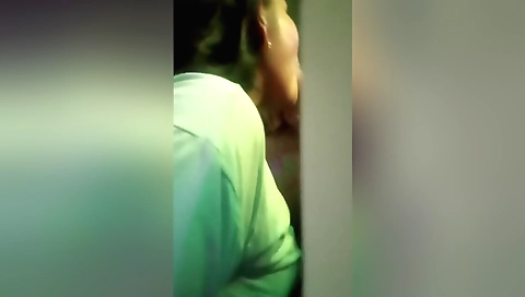 Hot amateur brunette 18+ sucking and fingering her stepdad