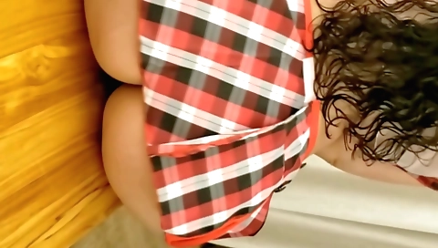 Indian brunette teacher creampie on students' throats