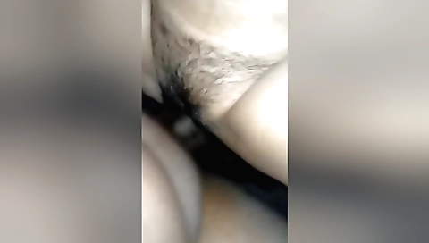 Indian hairy babe with a nice head enjoys her pussy