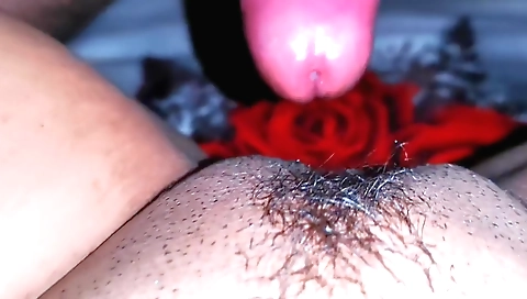 Indian couple having a kinky threesome in a bedroom