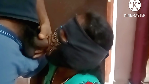 Indian girl is fucking in the bed while getting a face