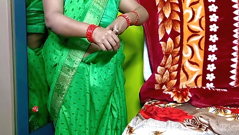 Indian bhabhi is wearing a nice white dress and she is sexy