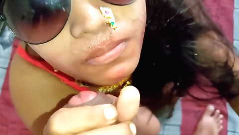 Bhabhi with a nice face gets deep throated in a hot pov scene