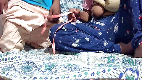 Indian chick with big boobs is getting fucked in the park