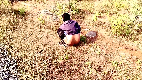 Hairy indian girl gets fucked outdoors in amateur pov