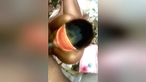 Indian babe takes off her panties and lets her ass bang