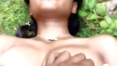 Indian girl in the forest gets fucked in the woods