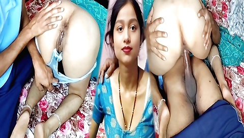 Indian bhabhi girl doing a kinky handjob and a blowjob