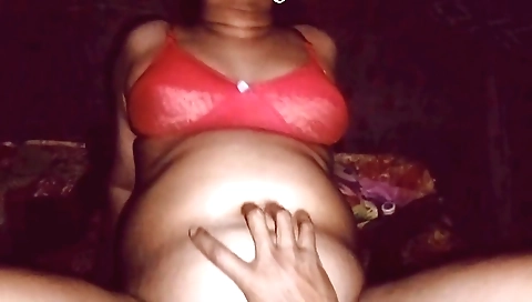 Indian pornstar in black lingerie takes cock in ass