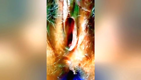 Indian solo video of a hairy girl in a white dress