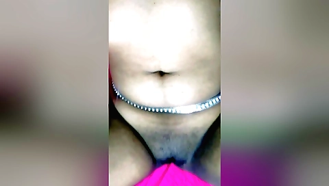 Indian amateur brunette fingered with a large cock