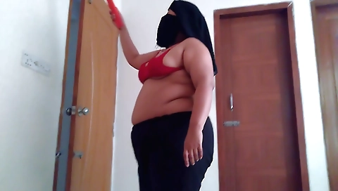 Indian babe in sexy dress swallows and swallows bbw