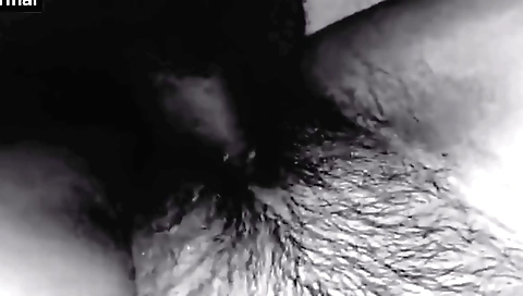 Indian amateur girl with hairy pussy in the bedroom